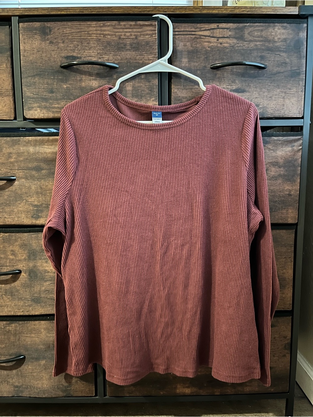 Womens Old Navy long sleeve top 2x. Dusty Rose and very soft.